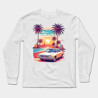 Miami Street Ride: Retro Car Vector Tee Long Sleeve T-Shirt